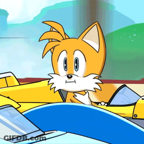 Sonic Tails Driving GIF