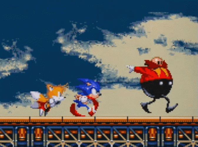 Sonic Tails Eggman Robotnik GIF