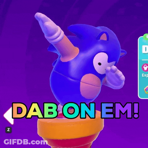 Sonic The Blue Hedgehog Dancing Dab On Em GIF
