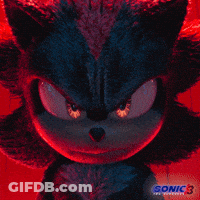 Sonic The Hedgehog 3 Poster With Shadow GIF