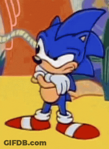 Sonic The Hedgehog Arms Crossed GIF