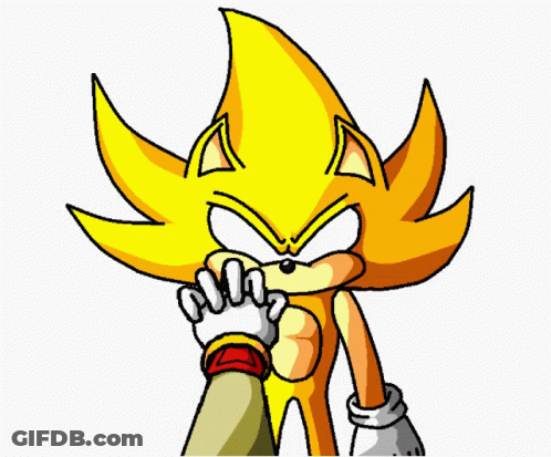 Sonic The Hedgehog Biting Another Sonic's Foot GIF