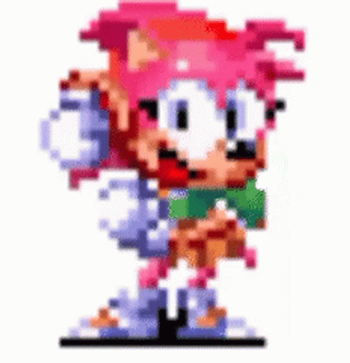 Sonic The Hedgehog Character Amy Rose Dancing GIF
