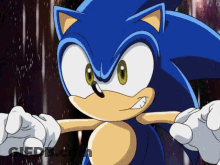 Sonic The Hedgehog Close Up GIF