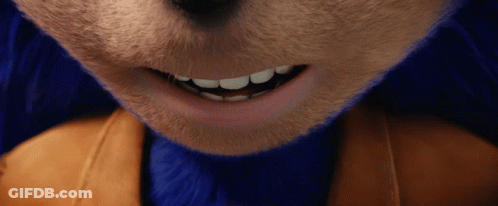 Sonic The Hedgehog Close Up Of Mouth GIF