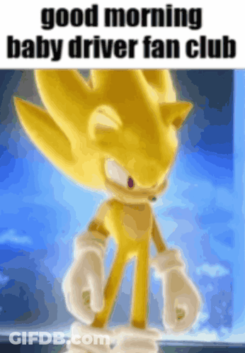Sonic The Hedgehog Close Up With Red Background GIF