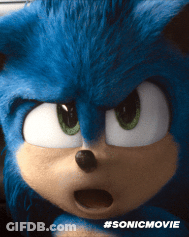 Sonic The Hedgehog Close Up With #Sonicmovie GIF