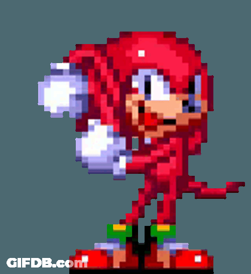 Sonic The Hedgehog Dancing Character Knuckles The Echidna GIF
