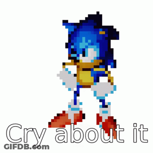 Sonic The Hedgehog Dancing Fortnite Default Dance Cry About It GIF