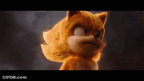 Sonic The Hedgehog Face On Fire GIF