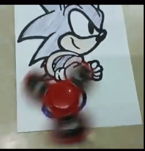 Sonic The Hedgehog Fidget Spinner GIF