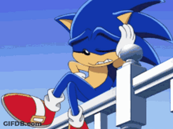 Sonic The Hedgehog Headache Head Shake GIF