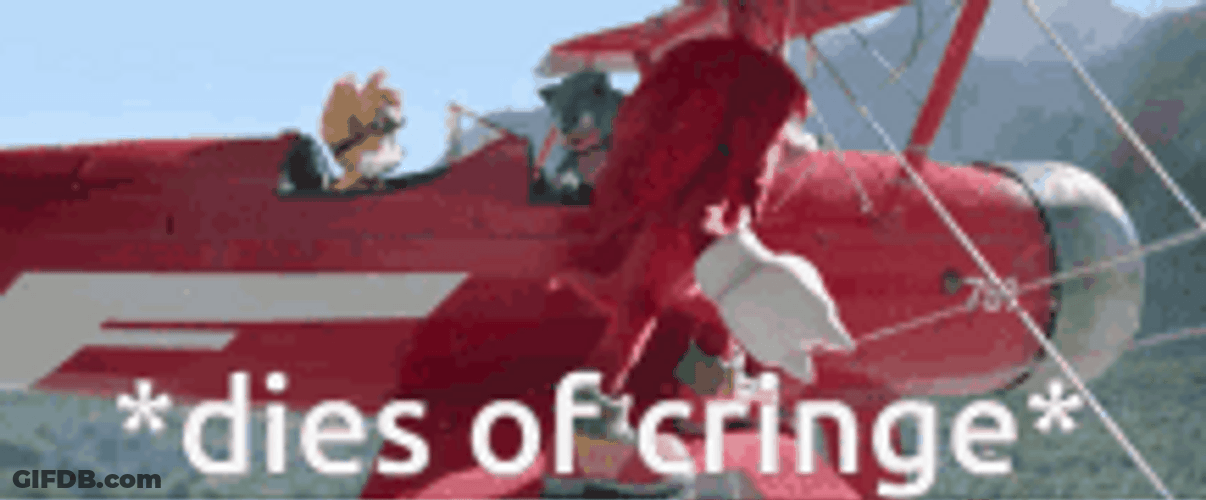 Sonic The Hedgehog Knuckles Fall Dies Of Cringe GIF