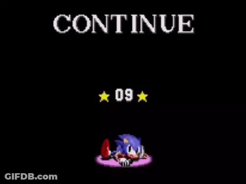 Sonic The Hedgehog Laying On Purple Carpet Continue 09 Stars GIF