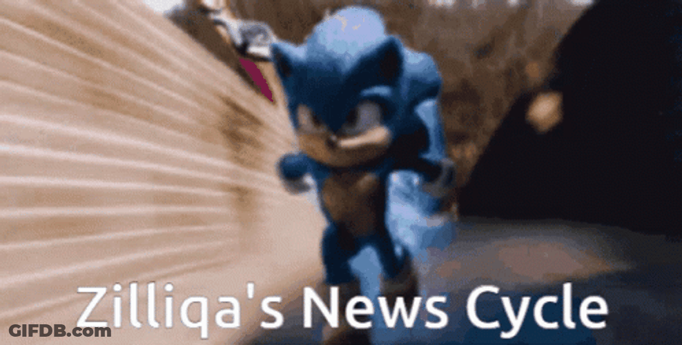 Sonic The Hedgehog Running Zilliqa's New Cycle GIF