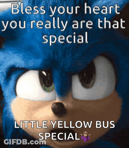Sonic The Hedgehog Saying Bless Your Heart GIF