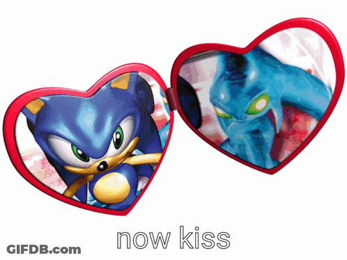 Sonic The Hedgehog Saying Now Kiss GIF