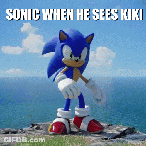 Sonic The Hedgehog Saying Sonic When He Sees Kiki GIF