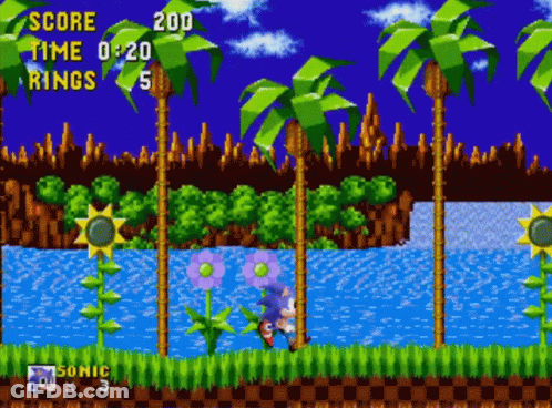Sonic The Hedgehog Score 200 GIF