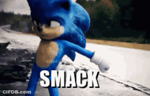 Sonic The Hedgehog Smack GIF