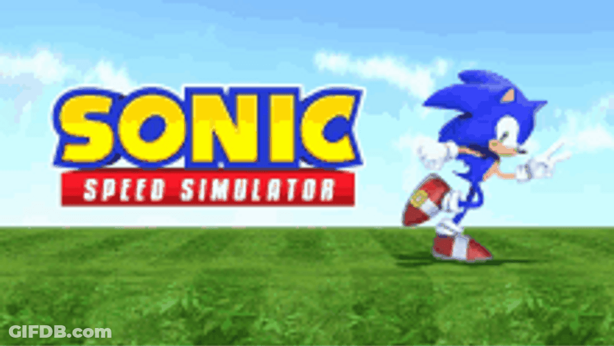 Sonic The Hedgehog Speed Simulator Run GIF