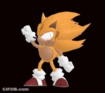 Sonic The Hedgehog Standing In Front Of Fire GIF