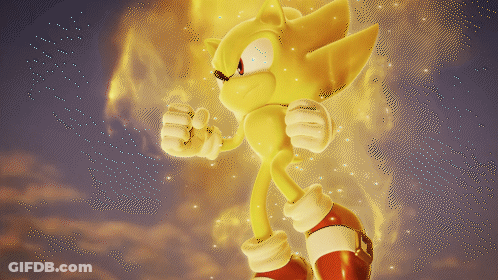 Sonic The Hedgehog Standing In Front Of Fire GIF