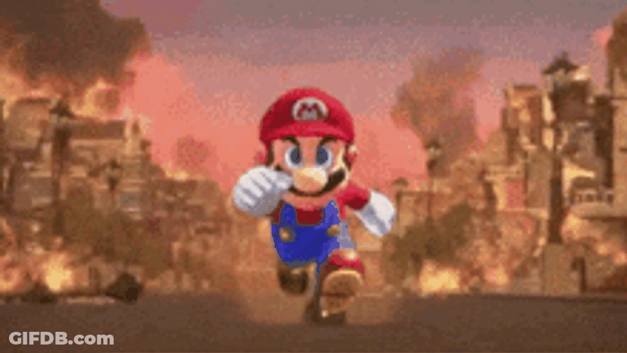 Sonic The Hedgehog Super Mario Run GIF