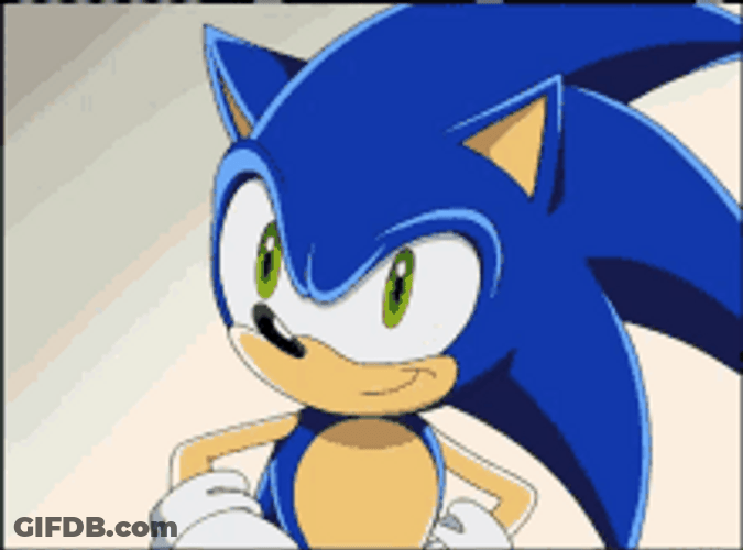 Sonic The Hedgehog Thumbs Up Smile GIF