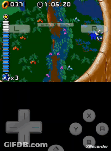 Sonic The Hedgehog Video Game Screenshot XRecorder GIF