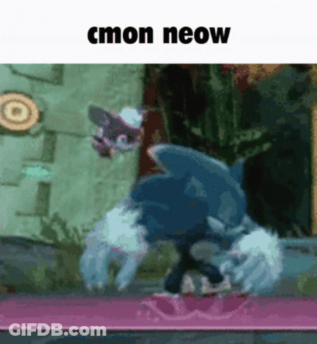 Sonic The Hedgehog With Cmon Neow GIF