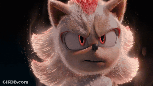 Sonic The Hedgehog With Red Eyes GIF