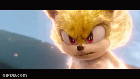 Sonic The Hedgehog With Red Eyes GIF
