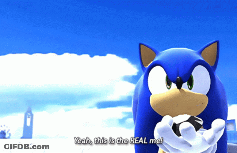 Sonic This Is The Real Me GIF