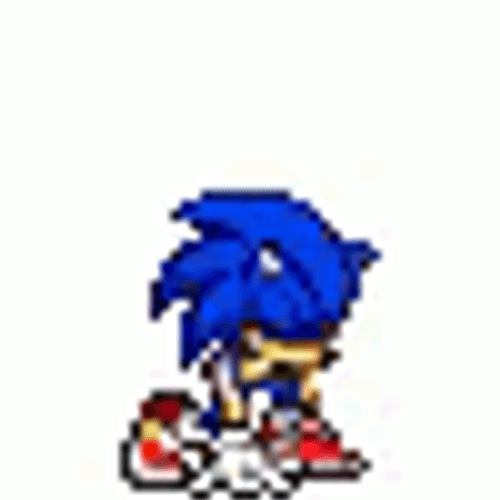 Sonic Turns Dark GIF