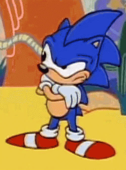 Sonic Waiting Game GIF