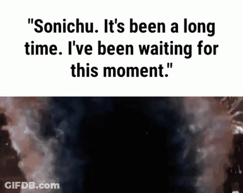 Sonichu It's Been A Long Time I've Been Waiting For This Moment GIF