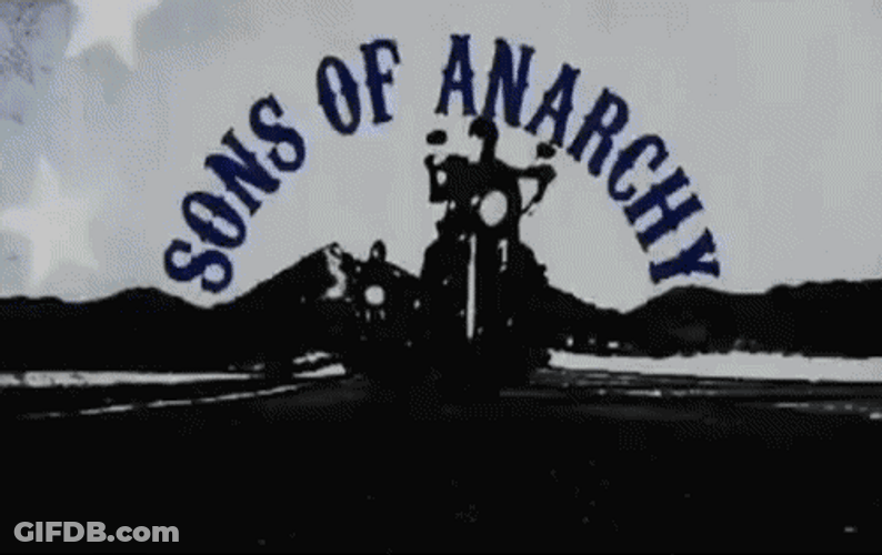 Sons Of Anarchy Awesome Motorcycle Riders Passing GIF