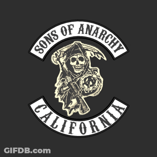 Sons Of Anarchy California Spinning Logo GIF