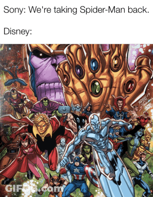 Sony Disney Spiderman Rights GIF