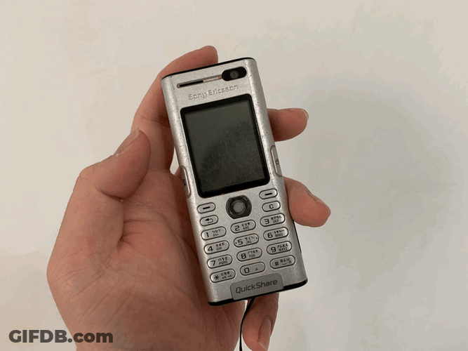Sony Ericsson Keypad Cellphone GIF