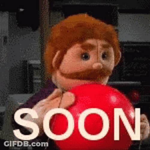 Soon Puppet Rubbing Red Ball GIF