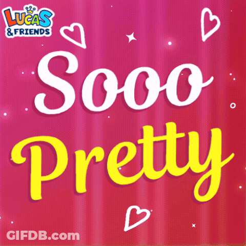 Sooo Pretty In Yellow On Pink GIF