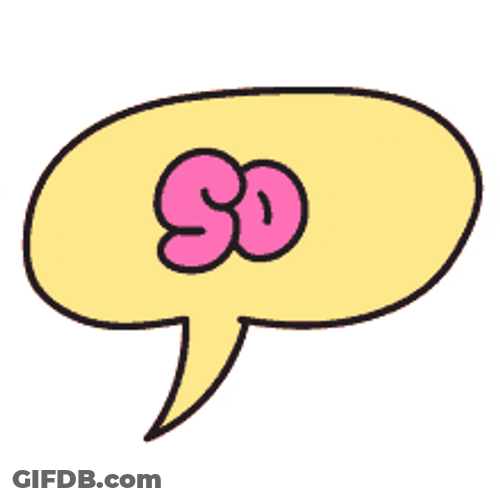 Soooo Bubble Text GIF