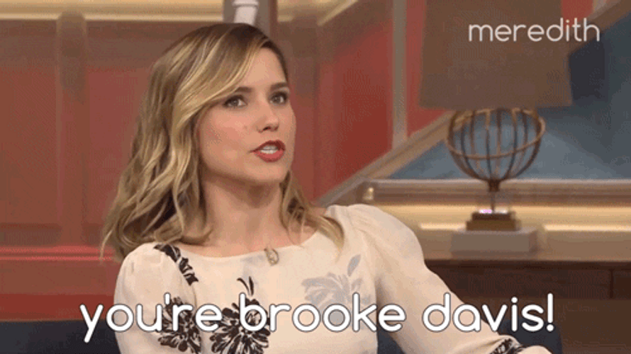 Sophia Bush Called Out You're Broke Davis GIF