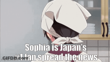 Sophia Is Japan 'S # 1 Fan And Spreads The News GIF
