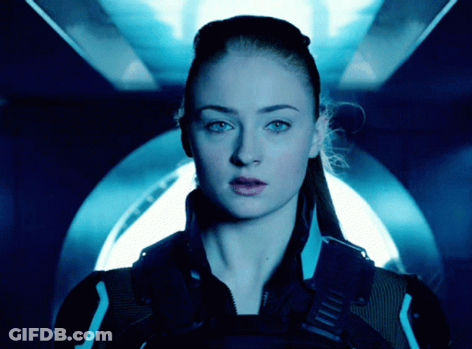 Sophie Turner Deep Breathing GIF