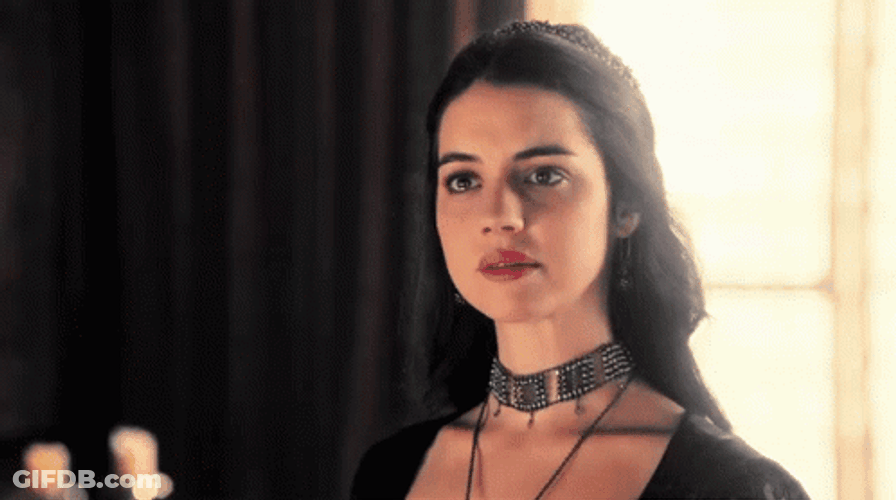 Sophisticated Adelaide Kane Intense Stare GIF