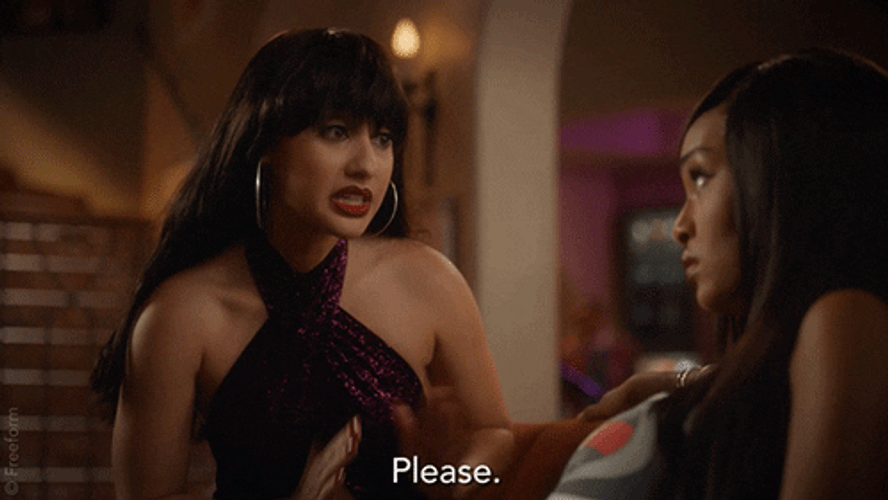 Sophisticated Woman Saying Please GIF