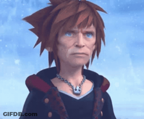 Sora From Kingdom Hearts Wearing Necklace GIF